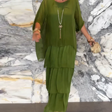 Lara | Elegantes Maxi-Fließkleid
