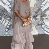 Lara | Elegantes Maxi-Fließkleid