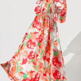 Celine | Damenkleid mit Blumenmuster