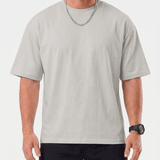 Carmine™ | Oversize T-Shirt Trevo - Hellgrau