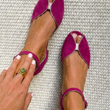 Olivia | Elegante Sandalen in Salbeigrün