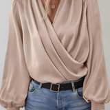 Quinn | Elegante V-Ausschnitt Bluse