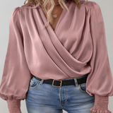 Quinn | Elegante V-Ausschnitt Bluse