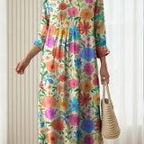 EMA | FLUIDE BLUMENKLEID
