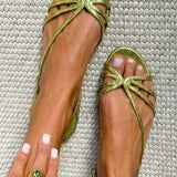 Ginevra | Goldene Sandalen Eleganz im Sommer