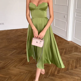 Liora | Elegantes Midi-Kleid ohne Träger