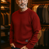 Henry | Wollpullover mit Ellbogen-Patches