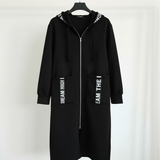 Marina - Lange Sweatshirt mit Kapuze