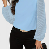 Zaraa | Elegante Bluse mit transparenten Ärmeln