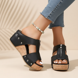 Gigi - Modische, bequeme Sandalen mit Keilabsatz