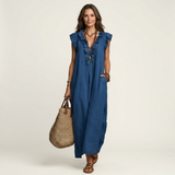 Giulia | Langes Kleid mit Volants