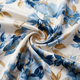 Linda | Midi-Kleid mit Blumenmuster und Wickelgürtel
