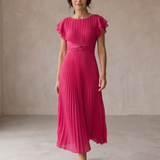 Seraphina | Elegantes Maxi-Kleid mit Drapiertem Bund