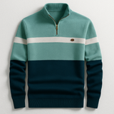 Lorenzo | Klassischer Pullover mit halbem Reißverschluss
