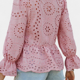 Kayden | Fließender Boho-Top mit Spitzenverzierungen