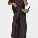 Bianca | Lässiges Trista Outfit aus weichem Top und weitem Hosen