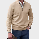Malik | Eleganter Pullover mit Reißverschluss für Herren