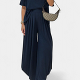 Bianca | Lässiges Trista Outfit aus weichem Top und weitem Hosen