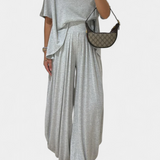 Bianca | Lässiges Trista Outfit aus weichem Top und weitem Hosen