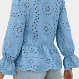 Kayden | Fließender Boho-Top mit Spitzenverzierungen
