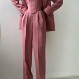 Irene | Dreiteiliges Set mit Doppelreiher-Blazer