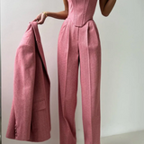 Irene | Dreiteiliges Set mit Doppelreiher-Blazer