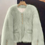 Aurora – Kurze Jacke aus synthetischem Pelz