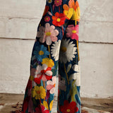 LÉNA | WEITE HOSEN MIT BLUMENMUSTER
