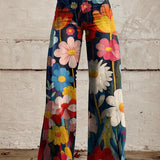 LÉNA | WEITE HOSEN MIT BLUMENMUSTER