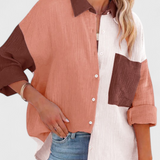 Juniper | Bluse mit Blockfarben-Buttons