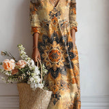 DORA | FLUIDES BEDRUCKTES KLEID