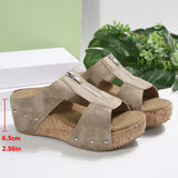 Gigi - Modische, bequeme Sandalen mit Keilabsatz